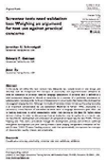 Lee más sobre las pruebas de cribado también necesitan validación: sopesar un argumento para el uso en pruebas frente a cuestiones prácticas