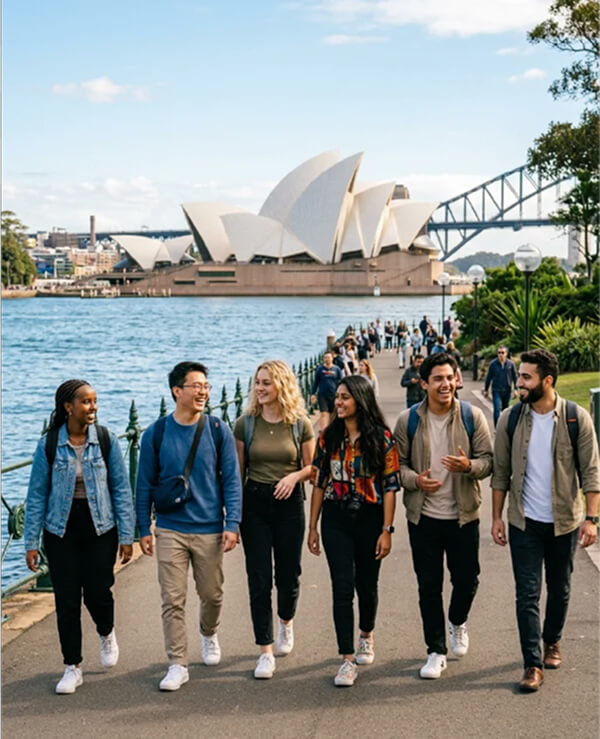 Estudiantes en Australia