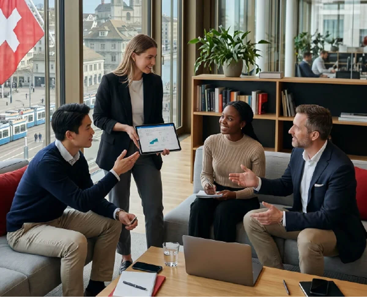 Grupo de personas debatiendo