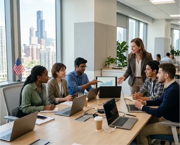 Grupo de personas debatiendo